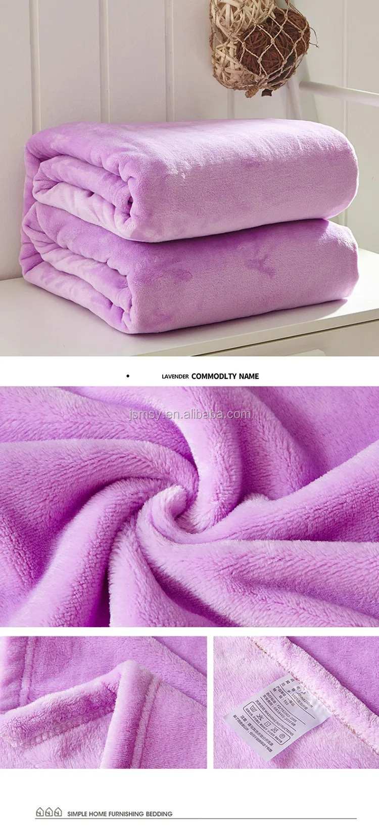 Extra Thick Coral Fleece Blanket Custom Cheap Soft Polyester Fleece