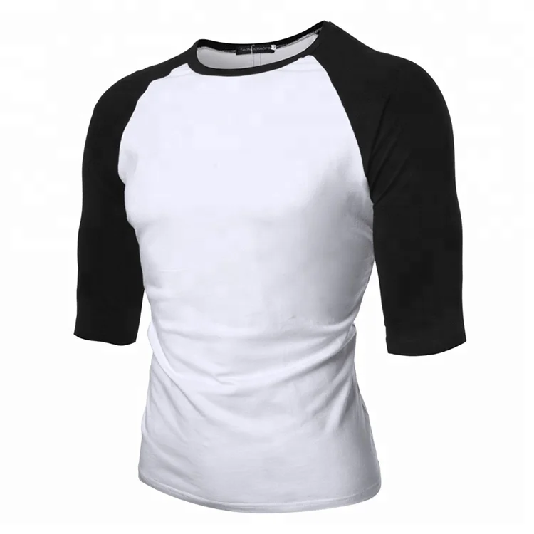 Mens Raglan T Shirt 3//4 Sleeve Scoop Bottom Slim Curved Hem Baseball Tee Galaxy