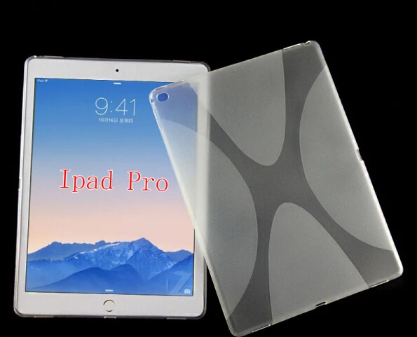 For iPad pro case s line tpu for ipad pro flexible soft gel case in stock Mix colors