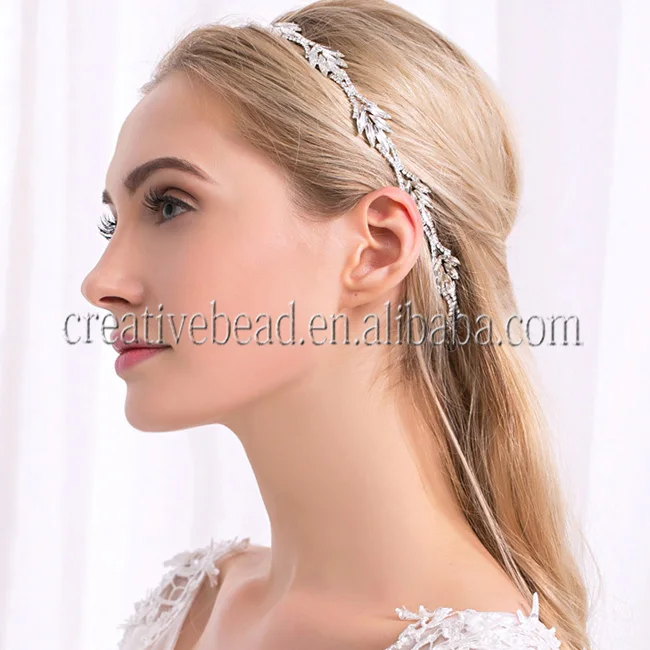 Bridal Headpiece Rhinestone Wedding Headband Pearl Vintage Wedding