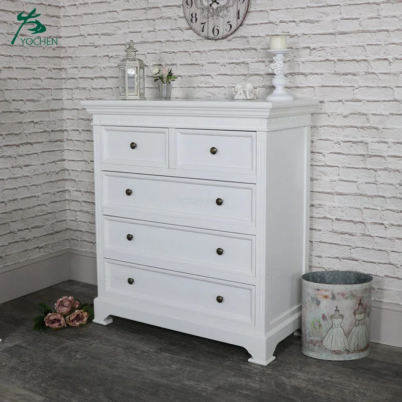 Tall Dresser Bedroom Furniture White Corner 5drawer Dresser Buy