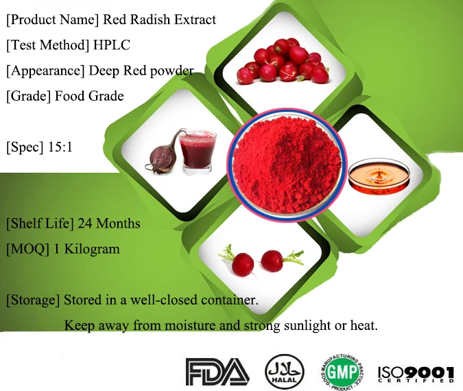 Factory Price Pure Red Radish Extract Buy Red Radish Extract,Puer Red