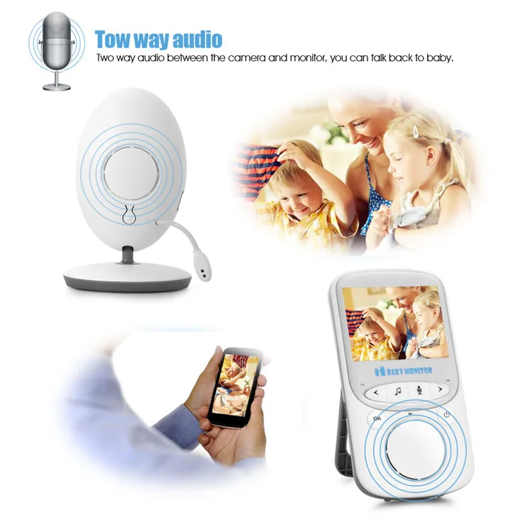 Small VB605 Radio Wireless LCD Audio Video Baby Monitor