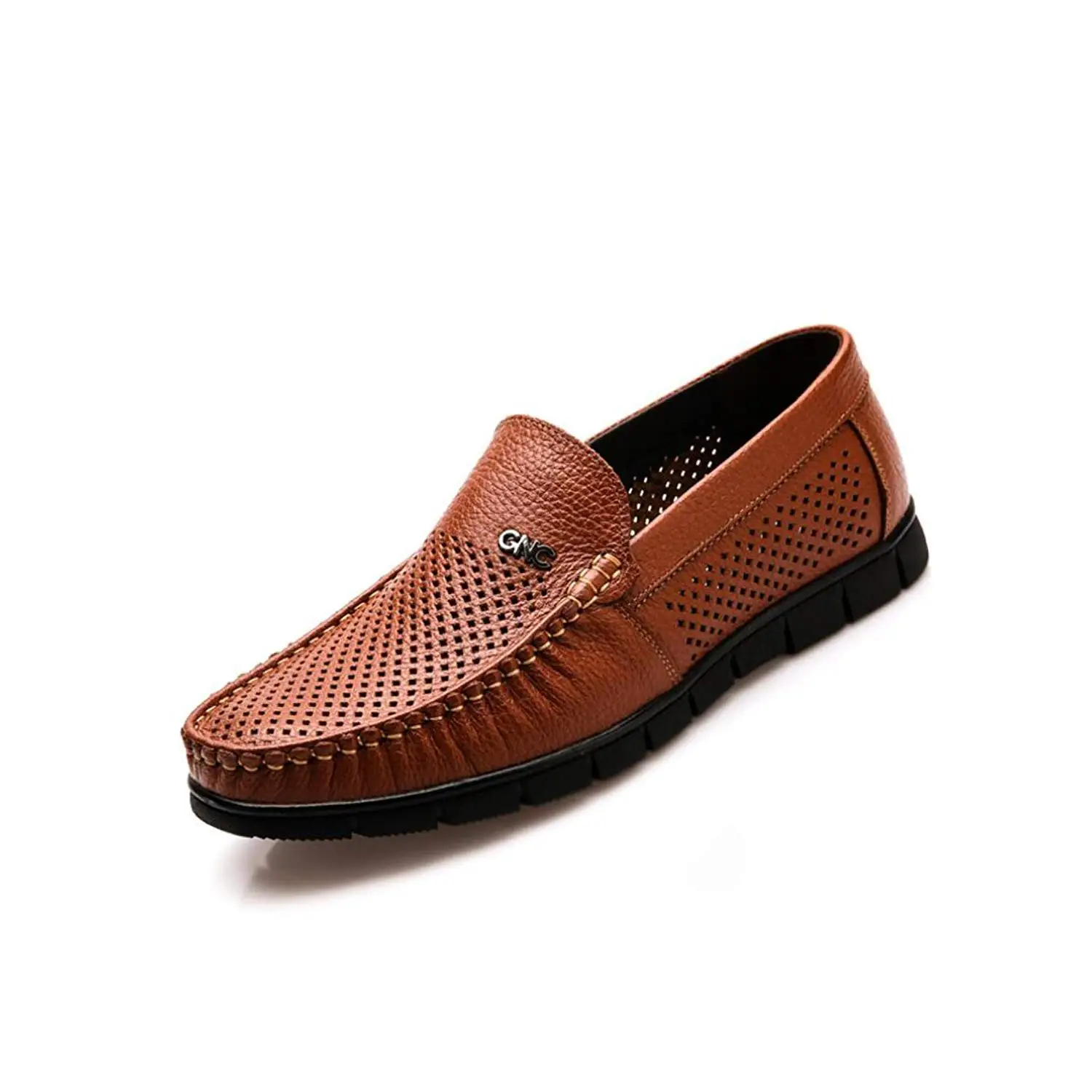 GFP Mens Leather Shoes Driving Shoes Spring Fall Mens Casual Shoes Flat Loafers Comfort Breathable Moccasins Slippers