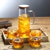 Wholesale borosilicate glass clear water jug glass pitcher set