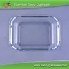 Borosilicate rectangle dish plate microwave glass