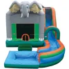 Kids playground Jump N Splash Jungle Inflatable wet dry slide for sale,inflatable moonwalk with water slide for kids