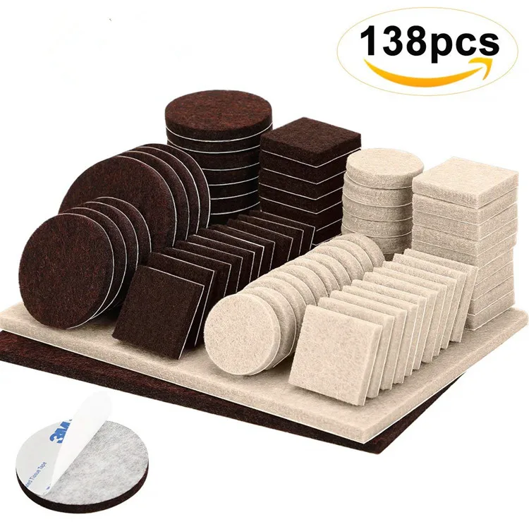 Felt Furniture Scratch Protector Pads Self Adhesive Floor Wall Chair