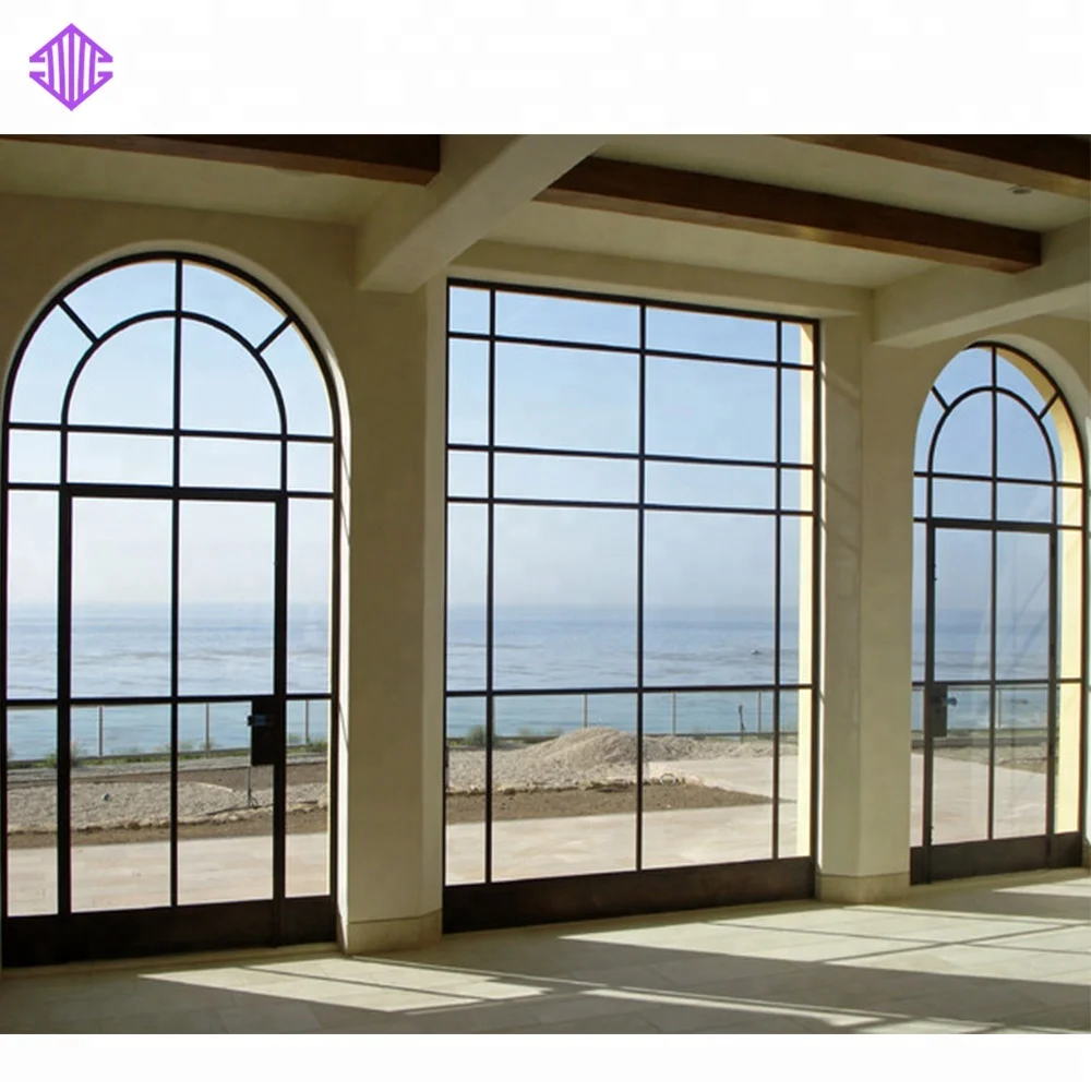 شعبية بيع البيضاوي زجاج الباب باب دخول الألومنيوم