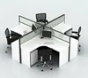 top quality laminate 120 degree office workstation