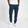 Mens Cargo Formal Casual Chino Slim Cropped Classic Trousers with Side Pockets & Leg Cuffings