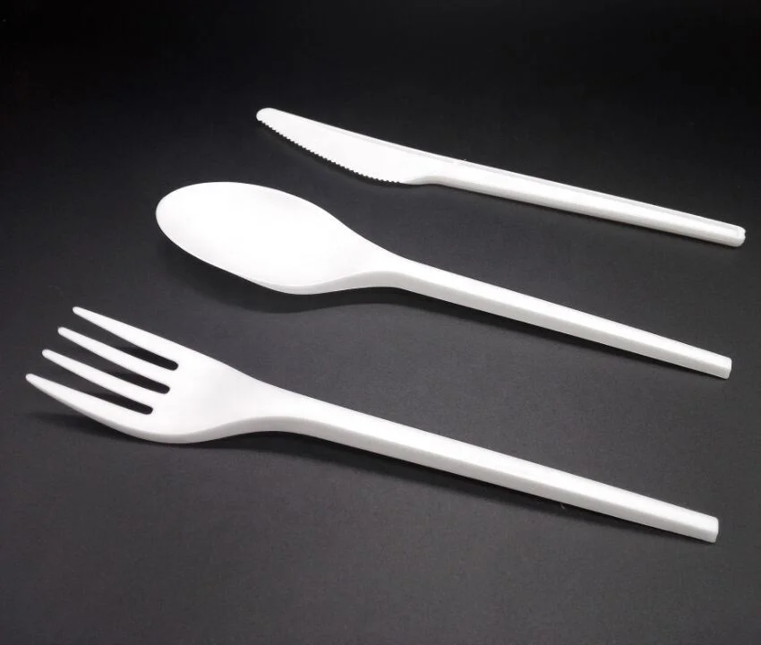 Whole Biodegradable Disposable Cutlery 7 Inch White Color Knife Spoon ...