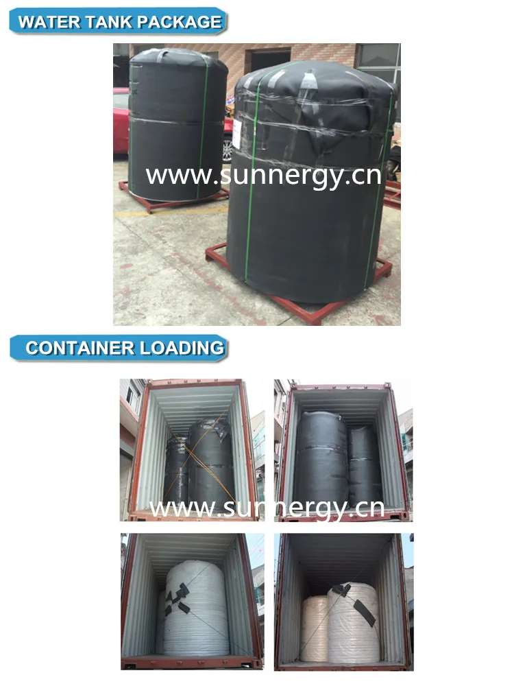 solar water heater stainless steel water tank