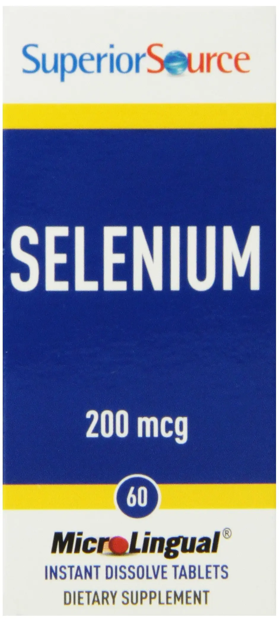 Superior Source Selenium Nutritional Supplements, 200 mcg, 60 Count