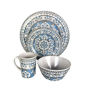 4pcs 16pcs Tableware With Melamine Plate Bowl Cup Mug Dining 4pcs 16pcs Tableware With Melamine Plate Bowl Cup Mug Dining Table Set Service