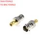 SMA FEMALE PLUG TO BNC FEMALE jack RF adapter Radio Antenna CONNECTOR sma female to bnc female CONVERTER