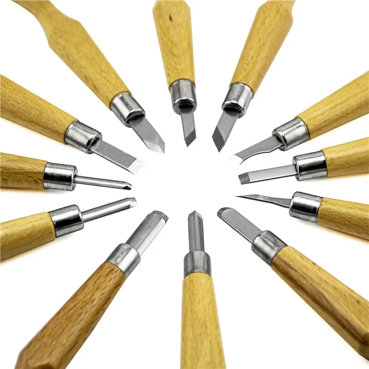 12 Pc Wood Carving Tools Chisels Knife Set from Dongguan Huajiari Tools  Co., Ltd.