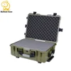 IP67 Rugged plastic heavy duty tool box with wheels and foam