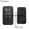 New Design Plastic 6 Buttons Smart Key Card Shell With Logo And Blade For Car Key Replacement For Volvo