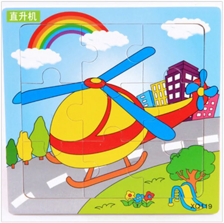 定制工厂促销教育礼品 diy 纸 3d 拼图儿童游戏