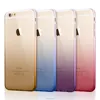 Gradient TPU Case for iPhone 6 6s Plus Samsung Galaxy S6 S7 Case Colorful Ultra Thin Mobile Phone Soft Dual TPU Protective Cover