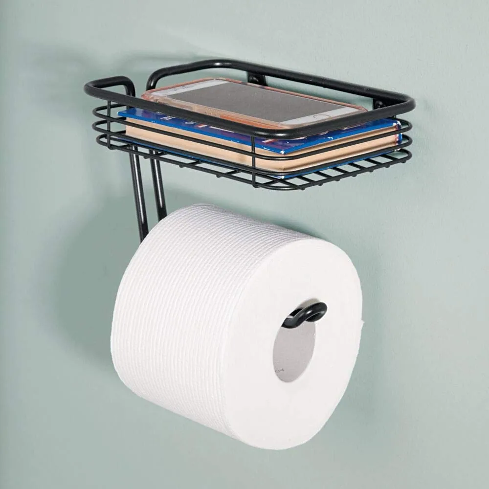 壁挂式金属架子卷卫生纸手机支架