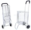 Collapsible metal shopping cart /Promotional aluminum folding shopping cart/Foldable shopping cart with climbing stair wheel