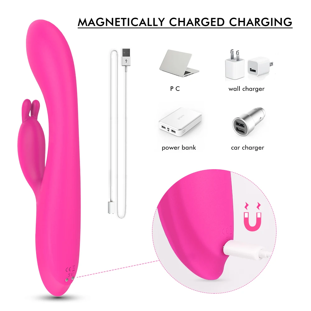 S-HANDE Hot Sale Products Heated 9 Vibration Modes Vagina Penis Dildo Massage Adult Sex Toy Women Rabbit Vibrator