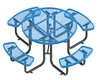 (TB-27) dining table garden bench sets metal mesh coffee beer table chairs commercial outdoor thermoplastic furniture