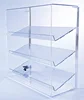 Retail Display Case with 3 Slanted Shelves | Acrylic Display Case | Locking Security Display Case