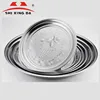 25-80cm Cheap stainless steel food round tray/plate/dish