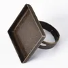 2014 Wholesale Antique Square Rings Base Blank Setting