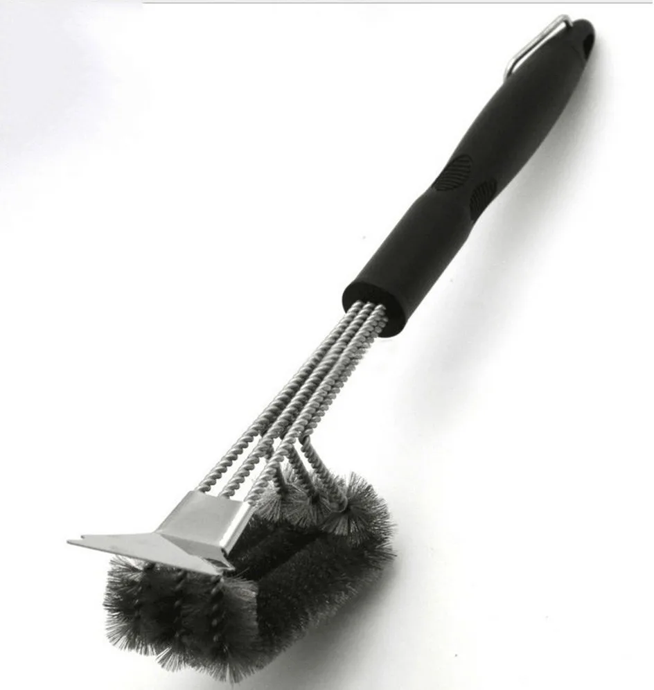 Barbecue Grill Brush Amazon Double Helix Bristle With Spring Bbq Grill