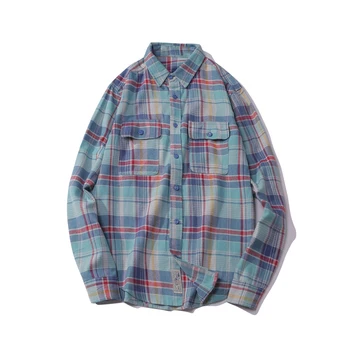 Anti-shrink Feature Lined Plaid Flannel Shirt For Men - Buy Flannel ...