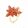 15381 xuping flower fashion gold plated jewelry 14k gold ring models