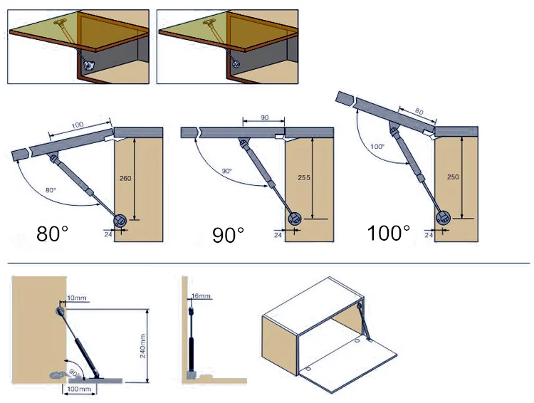 Kh29m Gas Strut Gas Spring 100n Door Gas Strut Buy Gas Strut