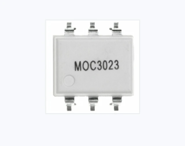 10pcs/lot Moc3023 Optocoupler Triac Ac-Out 1-Ch 400Vdrm 6-Pin Pdip ...