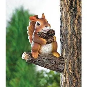 Squirrel Yard Decor Find Deals On Line At Get Quotations Squirrels Garden Decor Squirrel Gathering Nuts Tree Yard Art