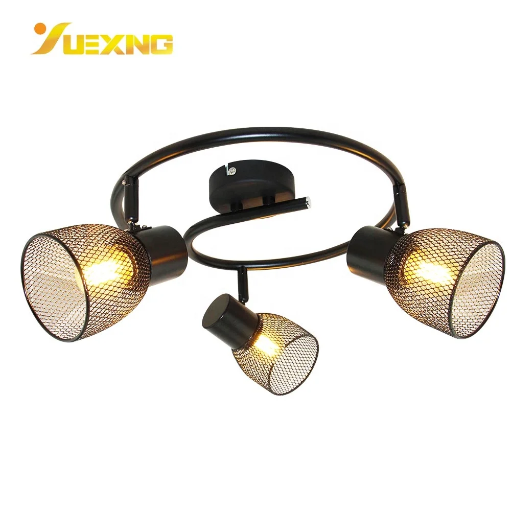 Cut Design Max 40W E14 Lamp Holder Shop Store Market Round Led Black Chandelier Ceiling Profile Spot Light