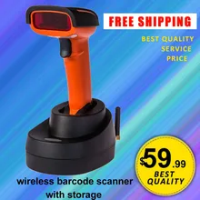 JP-M2 Free Shipping! Quality 433HZ Wireless Barcode reader Bar Scanner Inventory Storage wireless barcode scanner with memory