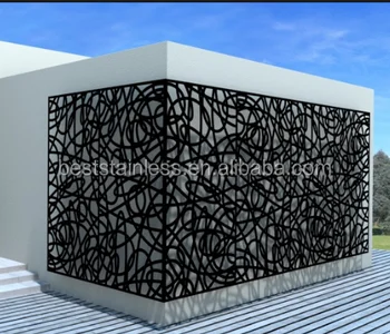 Decorative Laser Cut Metal Balcony Railing Privacy Screen Dividers Laser Cut Metal Balcony Railing