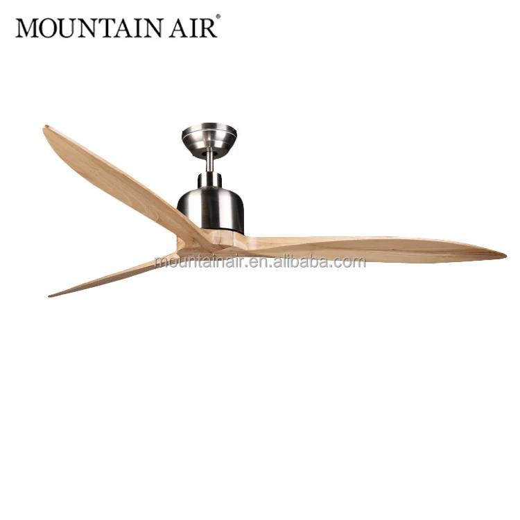 Mountain Air Electrical Dc Motor Natural Wood Blade Ceiling Fan Dc Motor Natural Wood Blade Ceiling Fan