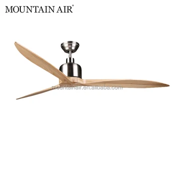 Mountain Air Electrical Dc Motor Natural Wood Blade Ceiling Fan 65yft 801 Buy Mountain Air Ceiling Fan Natural Wood 3 Blades Natural Wood Ceiling