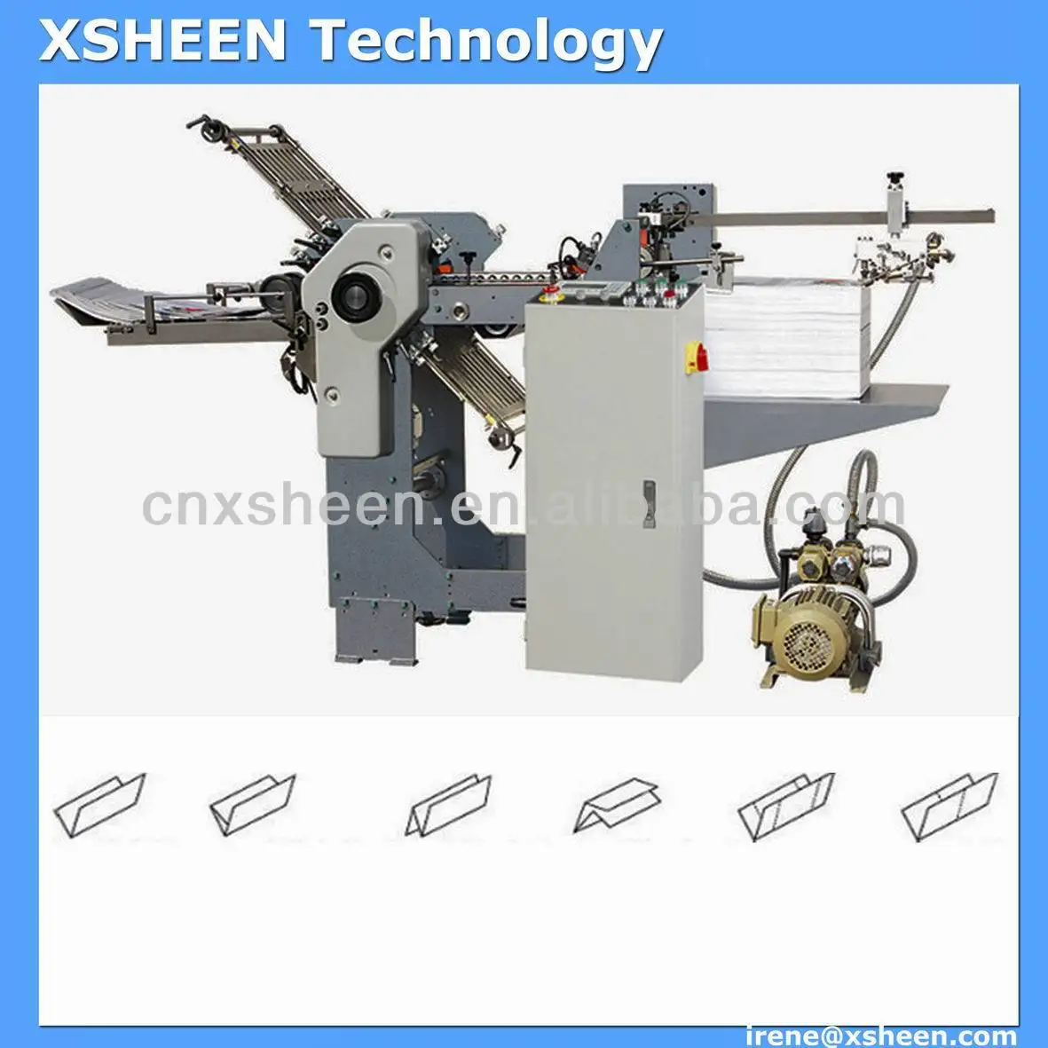 Paper Bag Folding Gluing Machine,Folding Tissue Paper Napkins,High Speed Z Folding Paper Towel
