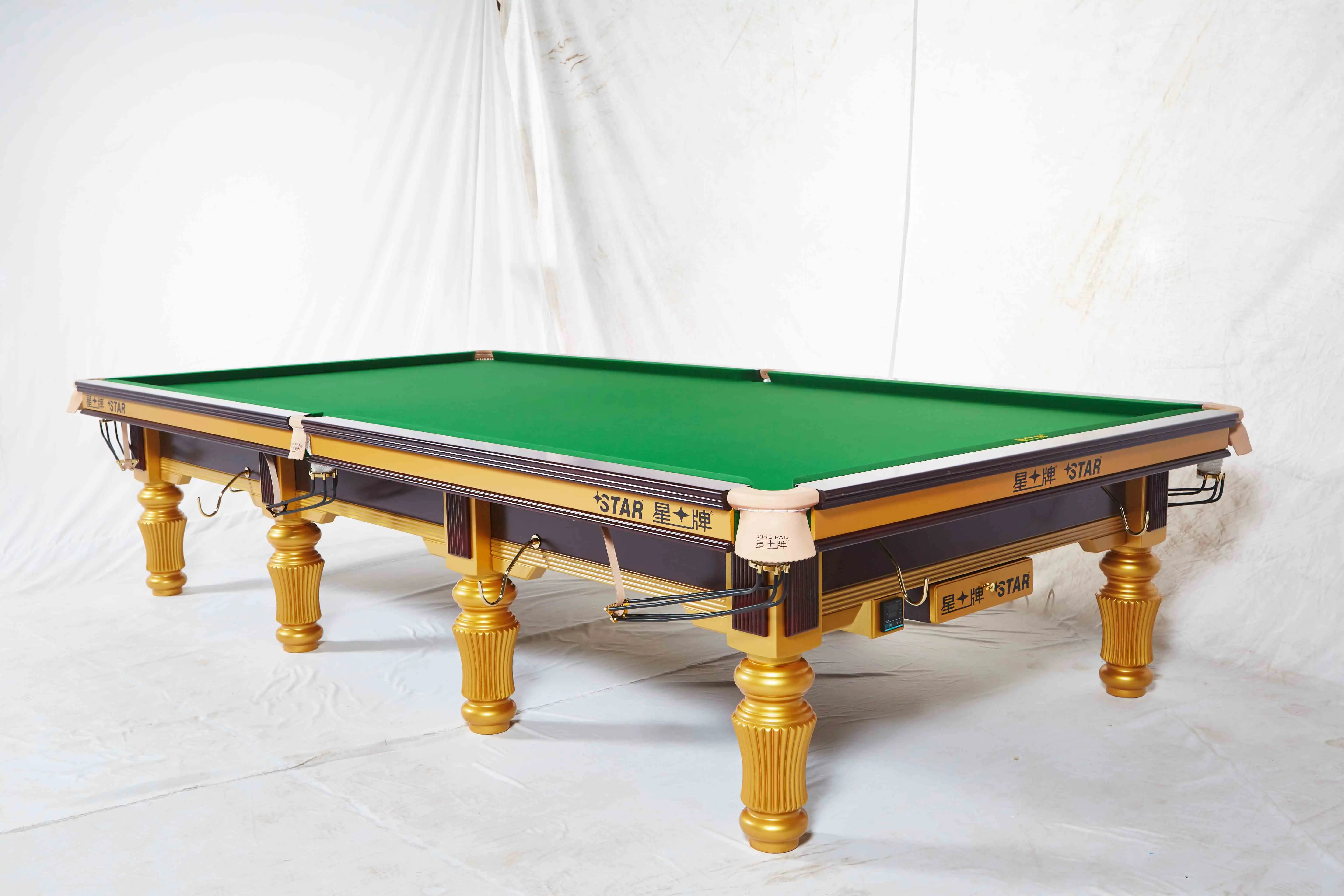 Wpbsa Golden Tournament Snooker Table Xw10112s With Full Set Of