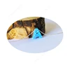 Customized 10mm White Blue Tiny Letter Pendant Personalized Ocean Opal Initial Necklace Jewelry For Wholesale Price