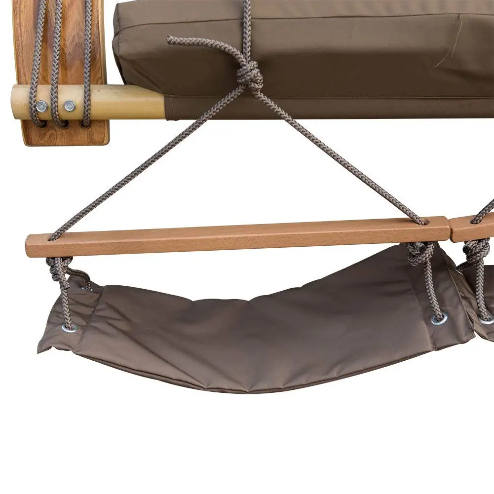 outdoor swing chair with footrest