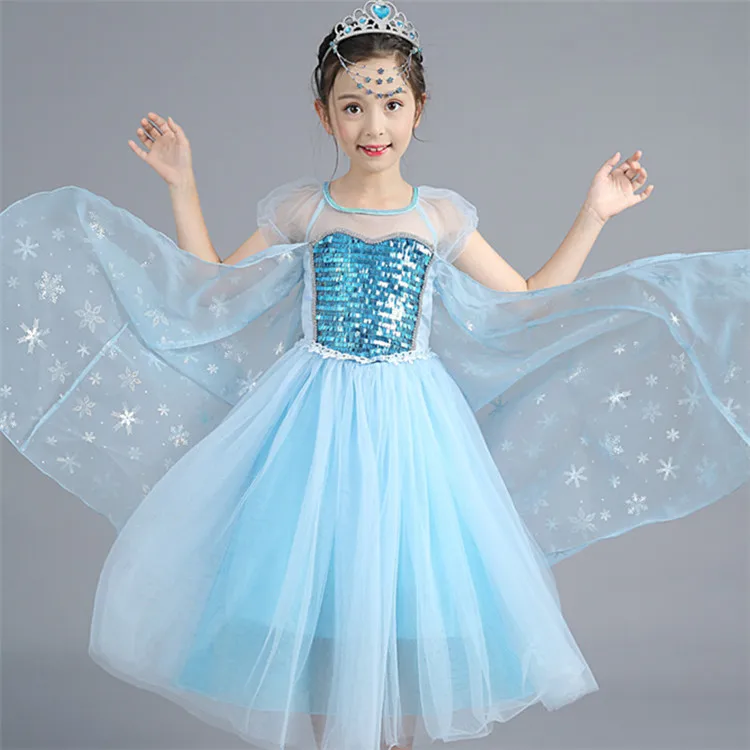 Elsa Dress Costume Princess Inspired Frozen Elsa Costume For Girls ...