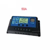 12V 24V 50A Mini PWM Auto Solar Panel Charge Controller 50A 12V 24V Battery Charger Controller Dual USB 5V 3A