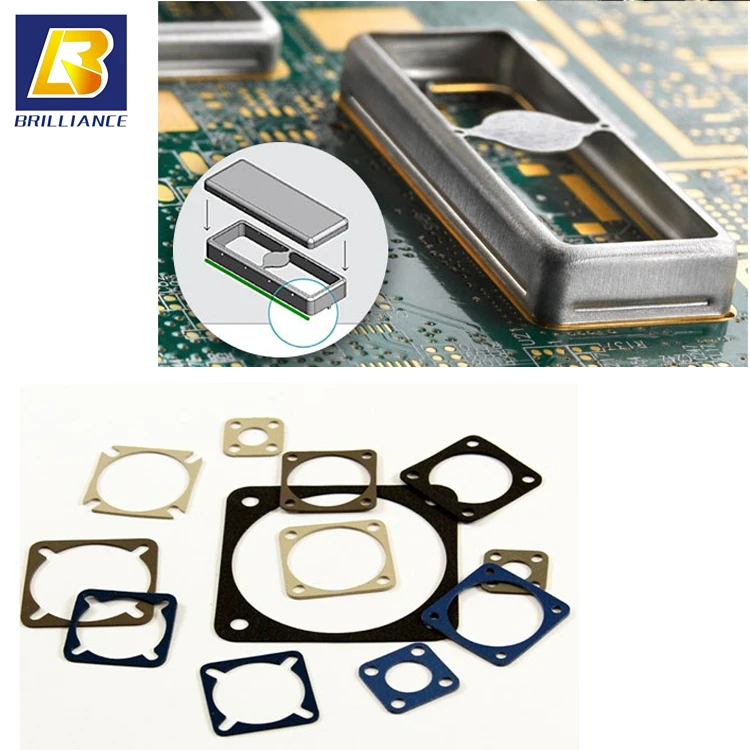 Die Cutting Flexible Emi Copper Foil Gasket For Soldering Custom Molded